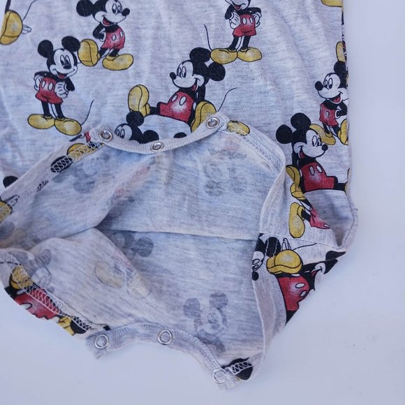Disney Baby Size 3/6Months Gray Mickey Mouse Shirt Kids - Picture 7 of 8